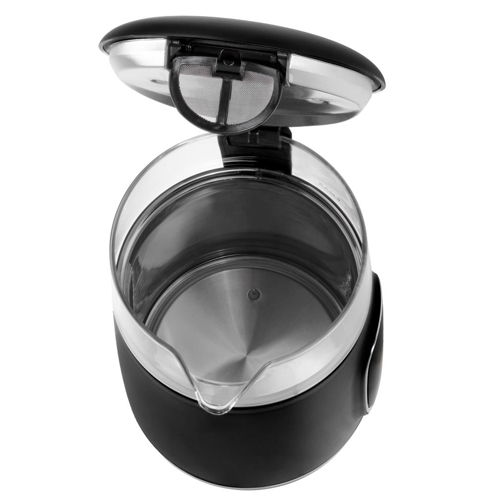 Adler AD 1305 Glas-Wasserkocher mit Temperaturregelung, LED-Anzeige, 1,7 L, 2200 W