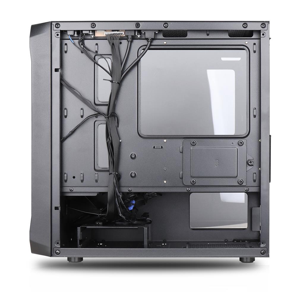 Silentware Air 10 Black – Kompaktes mATX PC-Gehäuse mit Mesh-Front & Glas-Seitenfenster