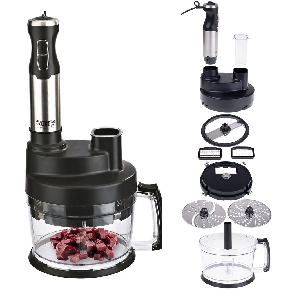 Camry CR 4623 Multifunktions-Mixer-Set Schwarz 1600 Watt