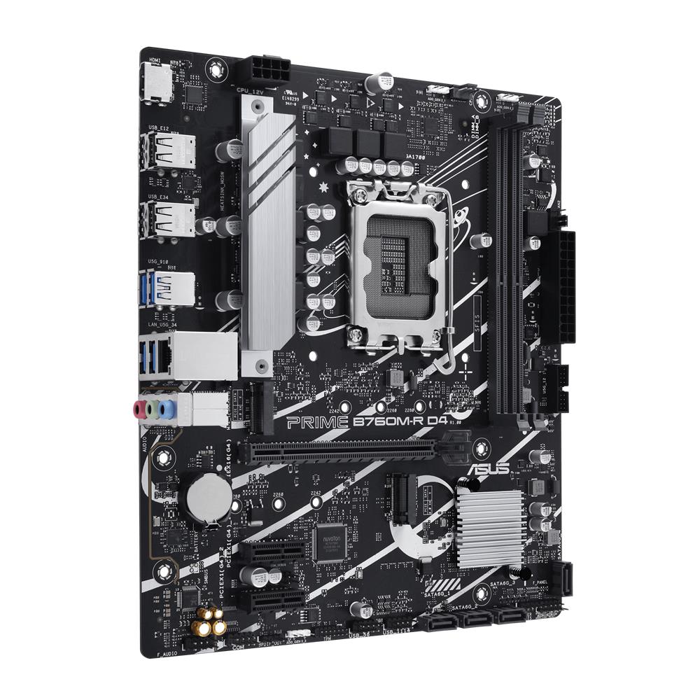 ASUS PRIME B760M-R D4 Gaming Mainboard LGA 1700 mATX PCIe 4.0 DDR4