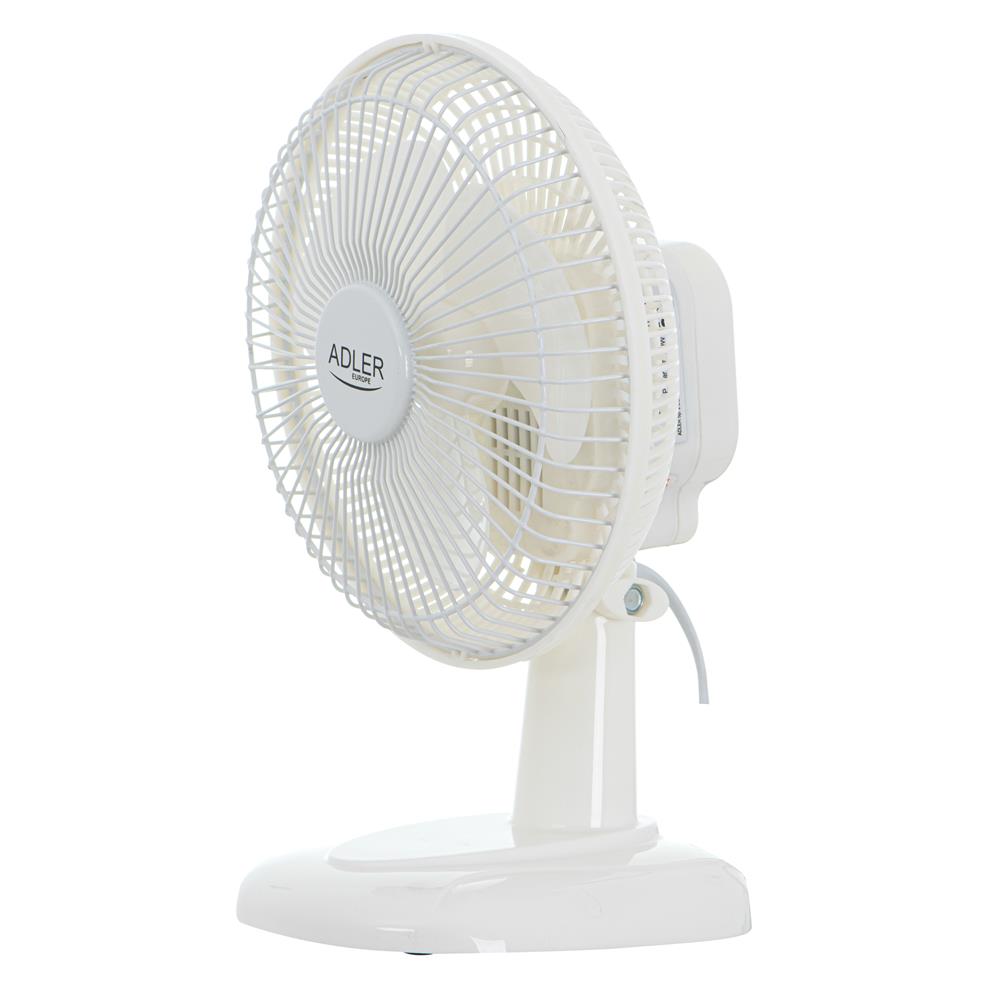Adler Ventilator AD 7317 Tischventilator mit Clip Durchmesser 15cm weiß Mini Ventilator