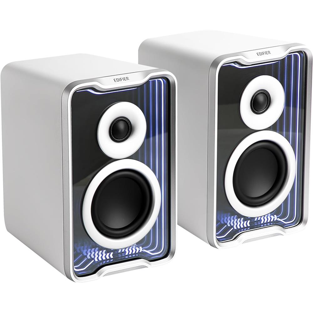 Edifier QR30 Weiß – Aktiver 30W Desktop-Lautsprecher mit Bluetooth 5.4 & RGB