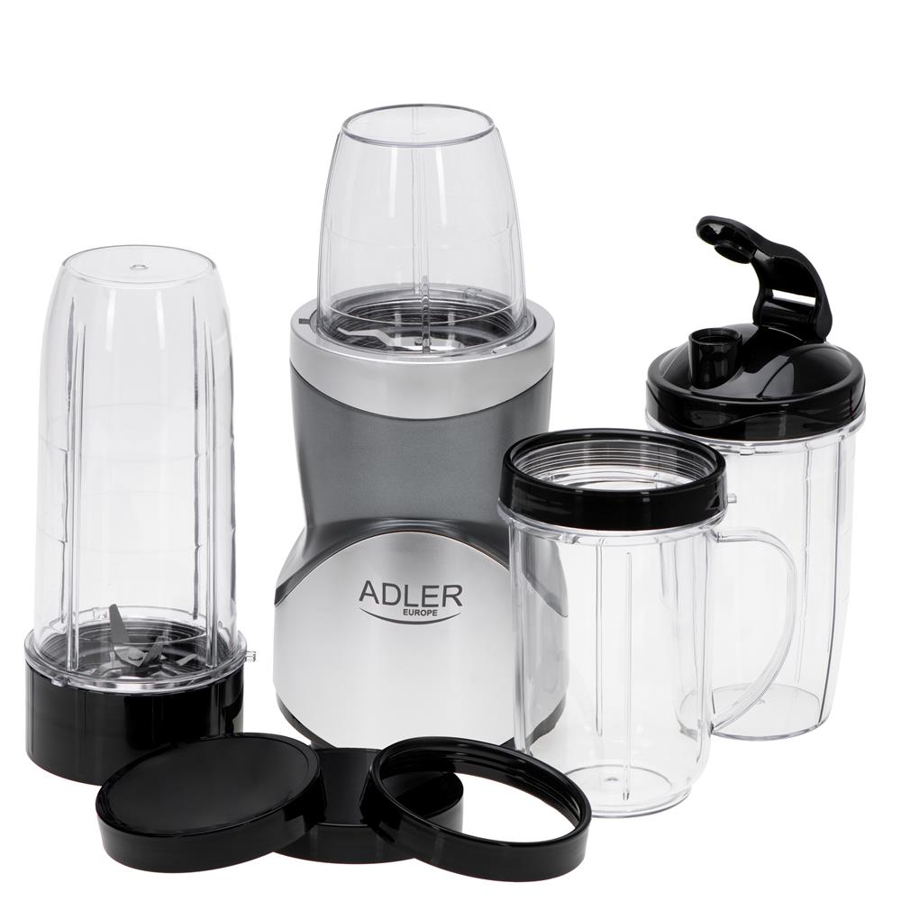 Adler AD 4084 Standmixer Smoothie Maker Set elektrisch Silber