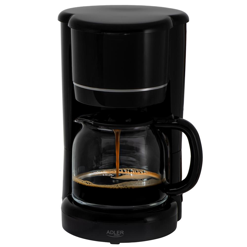 Adler AD 4383 Filterkaffeemaschine 1,5 L Schwarz mit Warmhaltefunktion und Nylonfilter