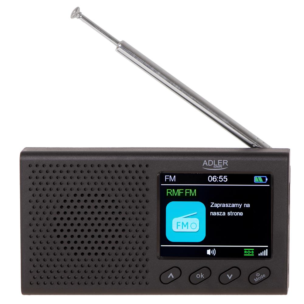 Adler AD 1198 FM Reiseradio mit Bluetooth LCD Display