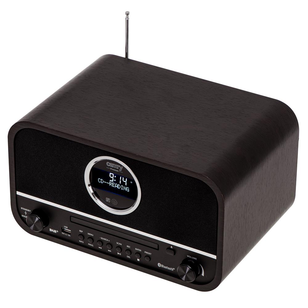 Camry CR 1182 Retro Radio Küchenradio mit Bluetooth 5.0 FM DAB Braun