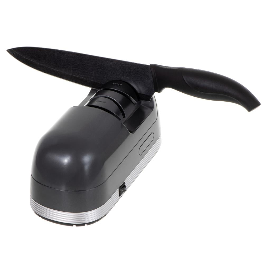 Adler AD 4508 Elektrischer Messerschärfer zweistufig mit Winkelführung Schwarz