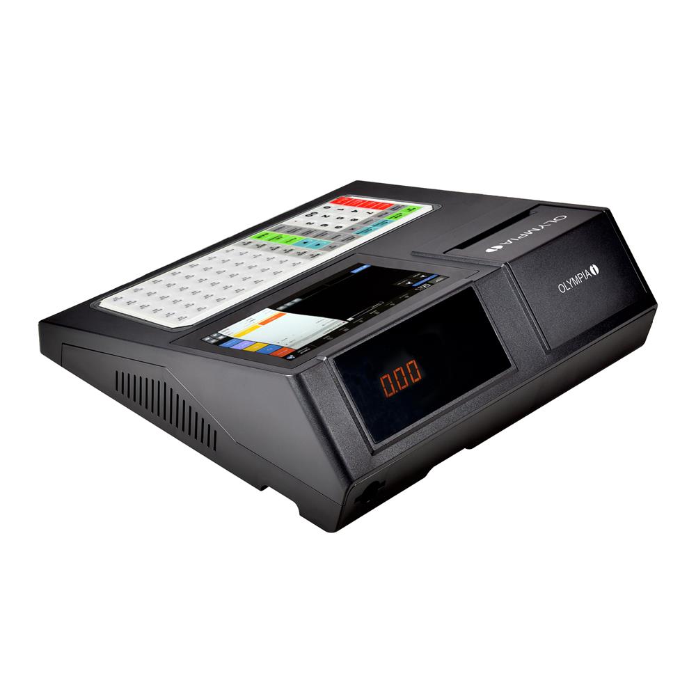 Olympia Registrierkasse K200 PLUS Kassensystem mit Touchdisplay Schwarz