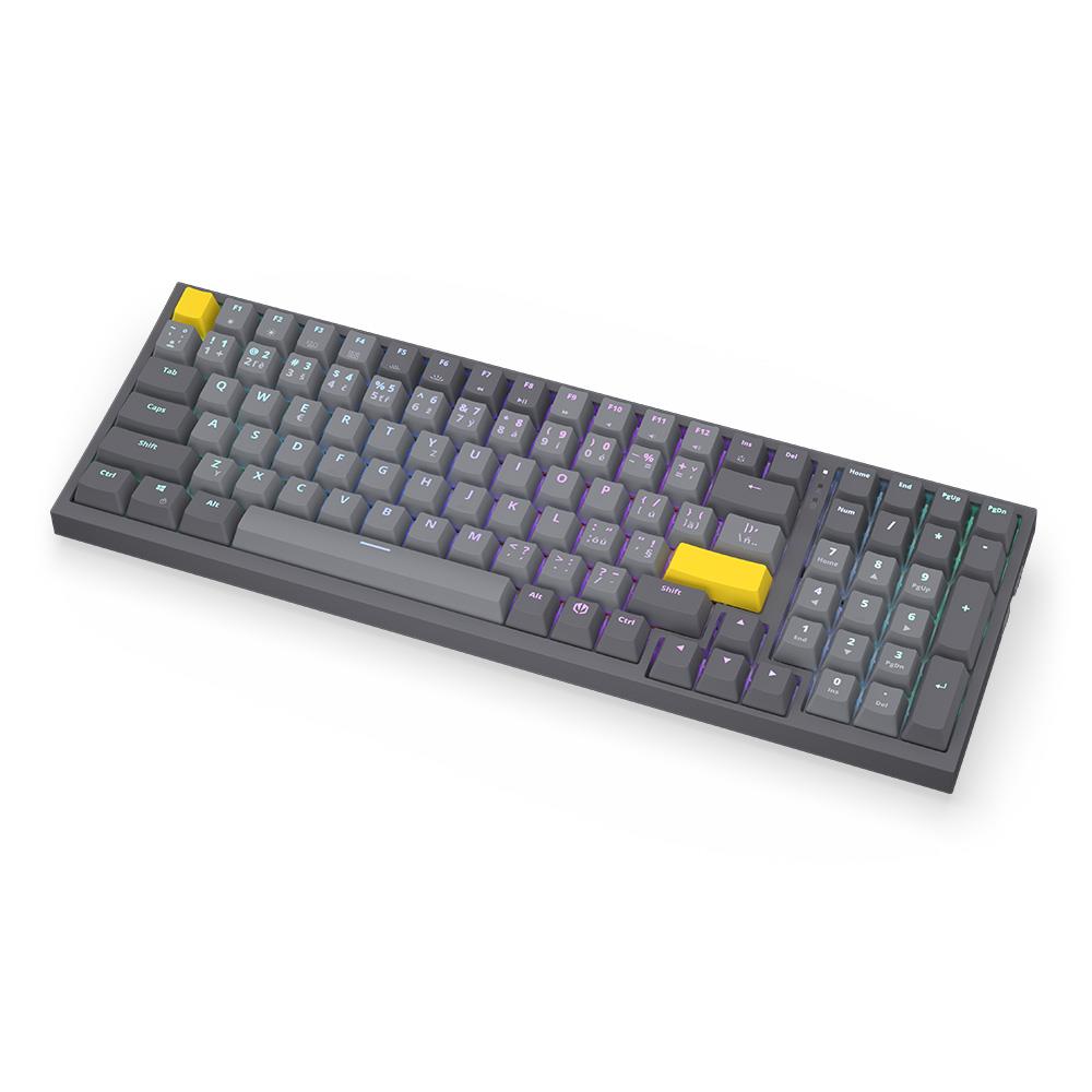 ENDORFY EY5C014 - Celeris 1800 CZ, kabellose Tastatur mit 1800 Layout, QWERTY, BT, Grau