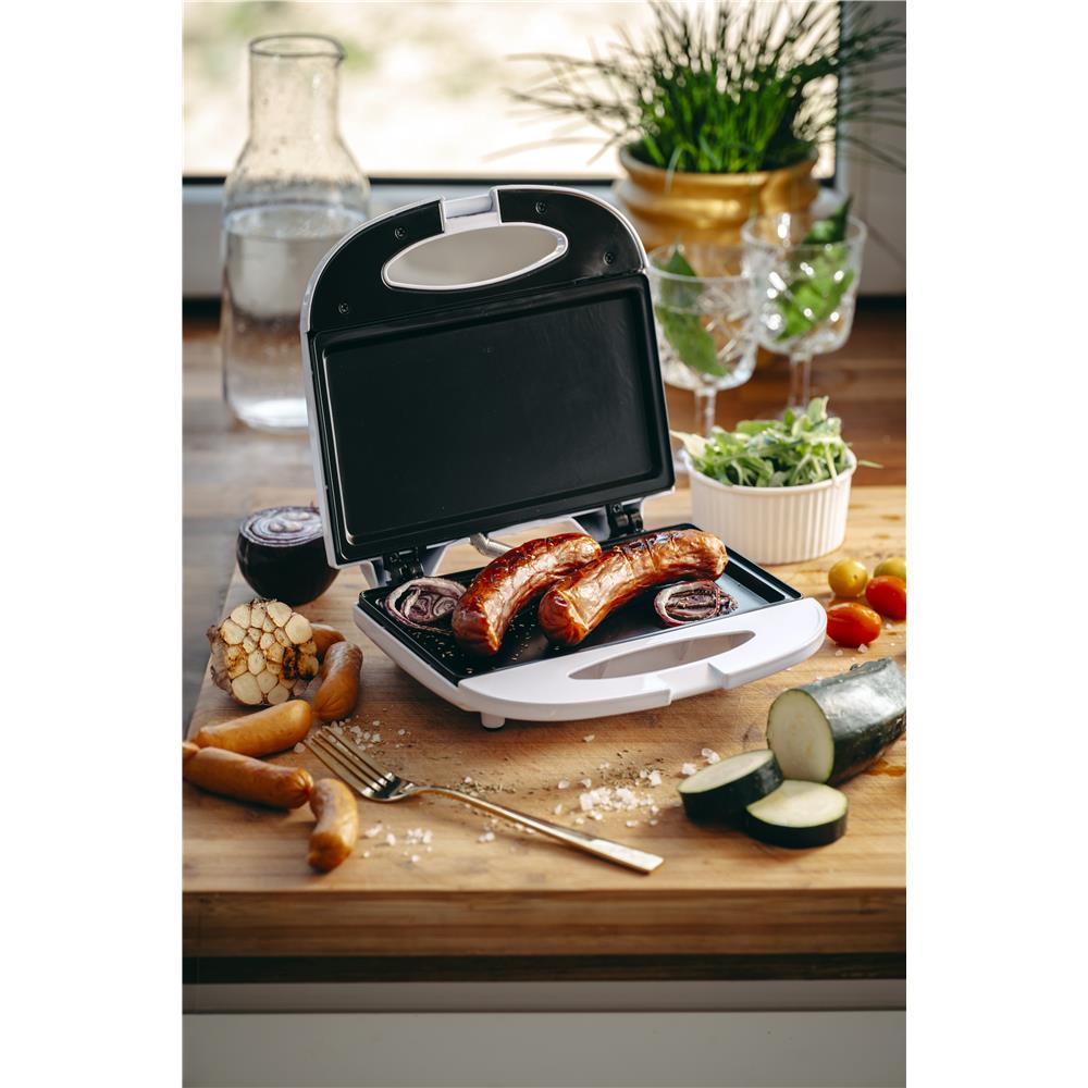 Adler AD 3072 Kompakter Elektrogrill mit antihaftbeschichteten Grillplatten