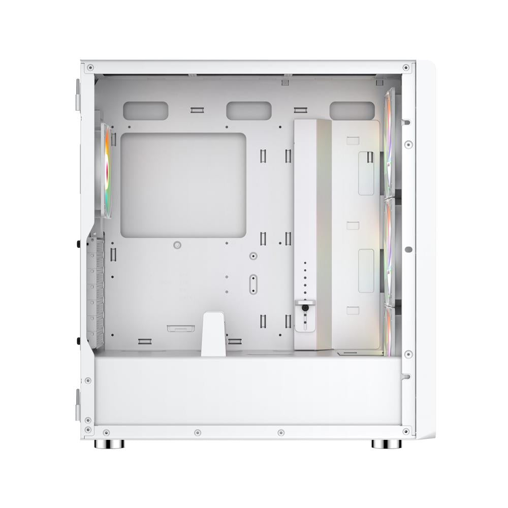 Silentware Air 100 White – Midi Tower mit Mesh-Front, Glas-Seitenfenster & 4 A-RGB Lüftern