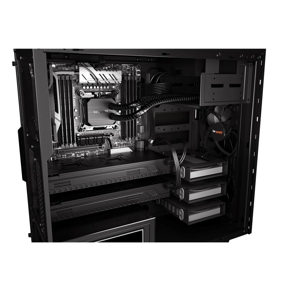 be quiet! Pure Base 600 Silver Gehäuse Silber gedämmt 2 vorinstallierte Pure Wings 2 Lüfter