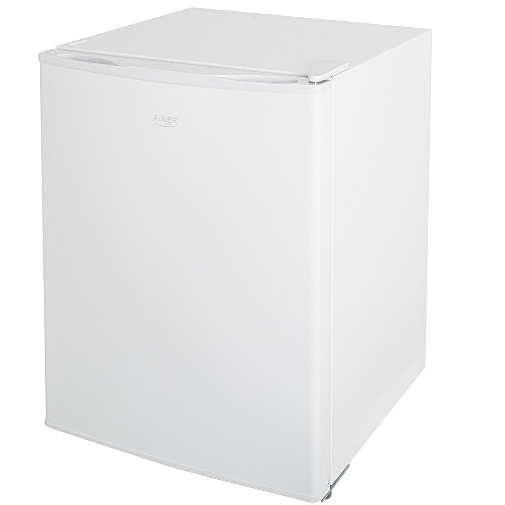Adler AD 8097 Unterbau Kühlschrank 58 L, kompakter Mini Kühlschrank freistehend, Hotelkühlschrank Büro Küche, wechselbarer Türanschlag, leise 40 dB, Weiß