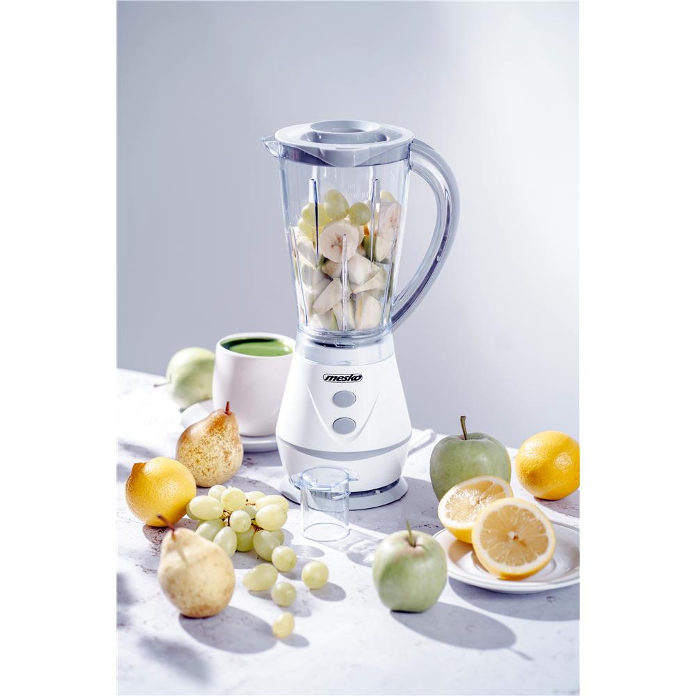 Mesko MS 4060G Standmixer 1 Liter 250 Watt Weiß Grau