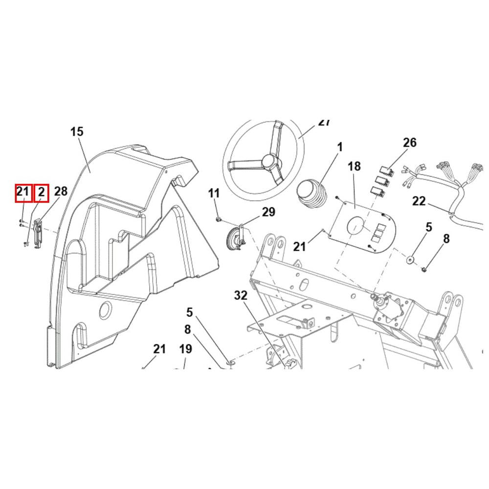 Nilfisk Original 33023646 Riegel-Soft-Draw-Gummi-Kit Verriegelungssatz Ersatzteil