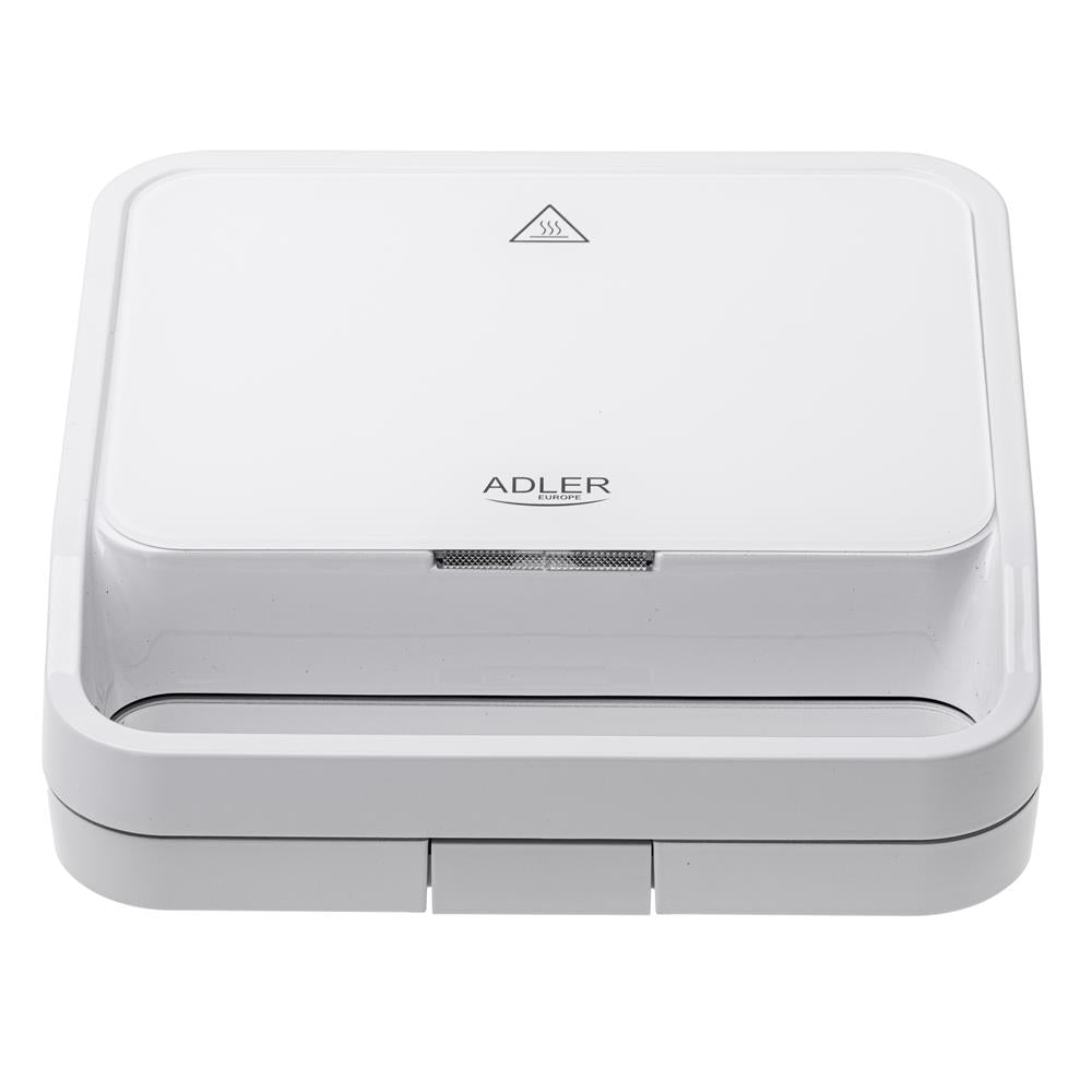 Adler AD 3070 2 in 1 Sandwichmaker und Kontaktgrill 1100 Watt Weiß