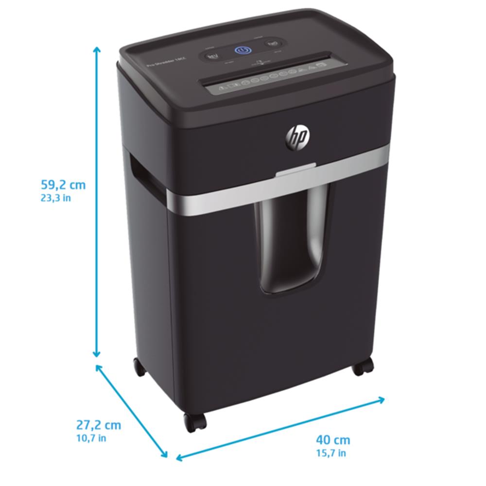 HP Pro Shredder 18CC Aktenvernichter P4 Cross Cut 18 Blatt 25 Liter