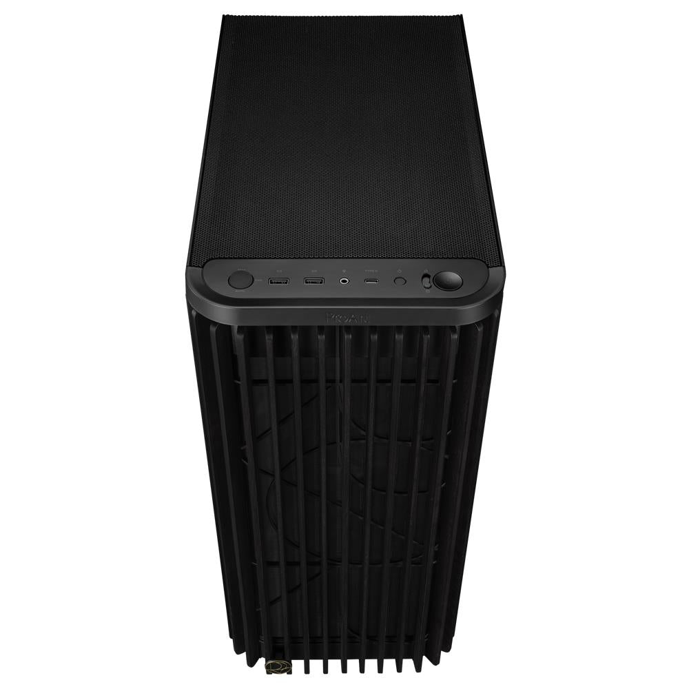 ASUS ProArt PA401 Wood Edition Metal Panel ATX PC Gehäuse mit 160 mm Lüftern und USB 20Gbps