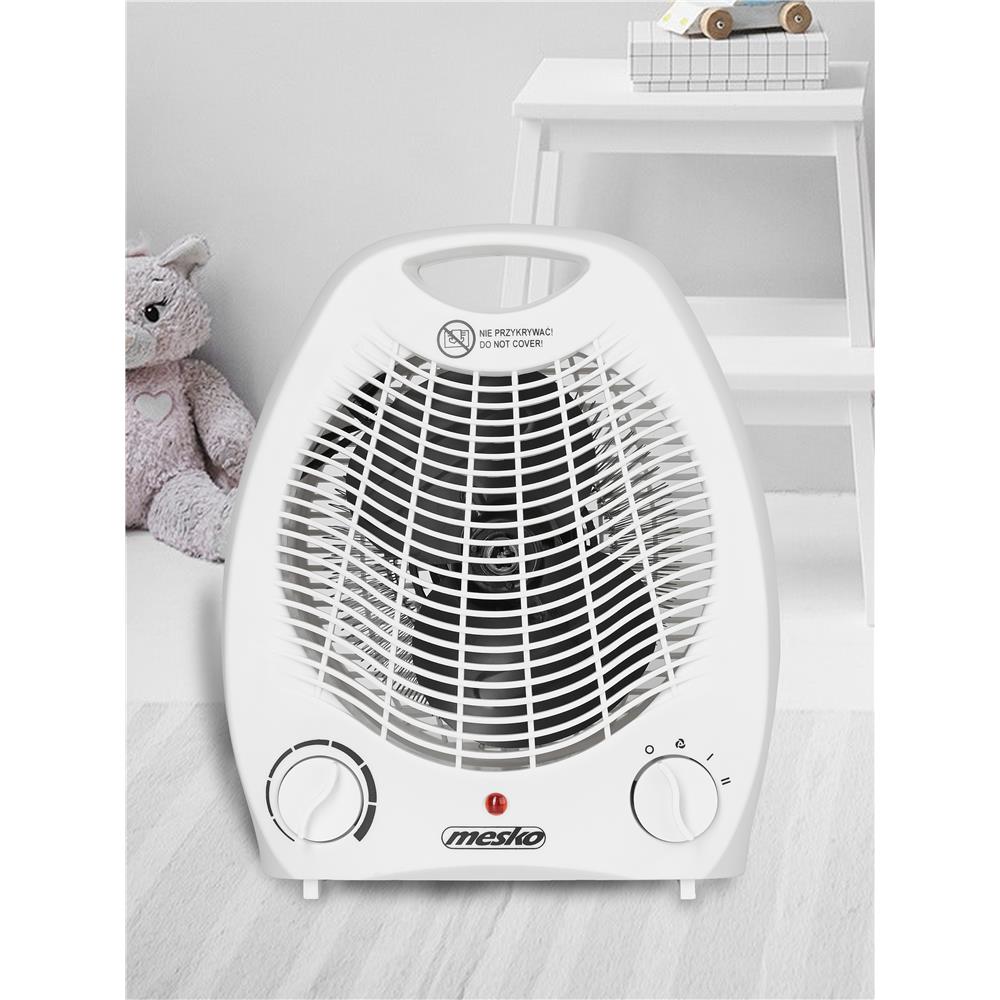 Mesko MS 7719 Heizlüfter – 2000 W, Thermostat, Überhitzungsschutz, Weiß