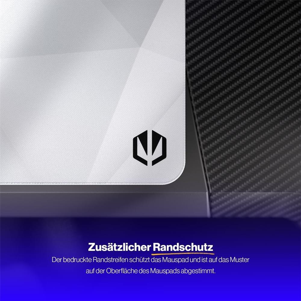 ENDORFY Crystal Onyx White XL Mauspad weiß rutschfest 900 x 400 mm