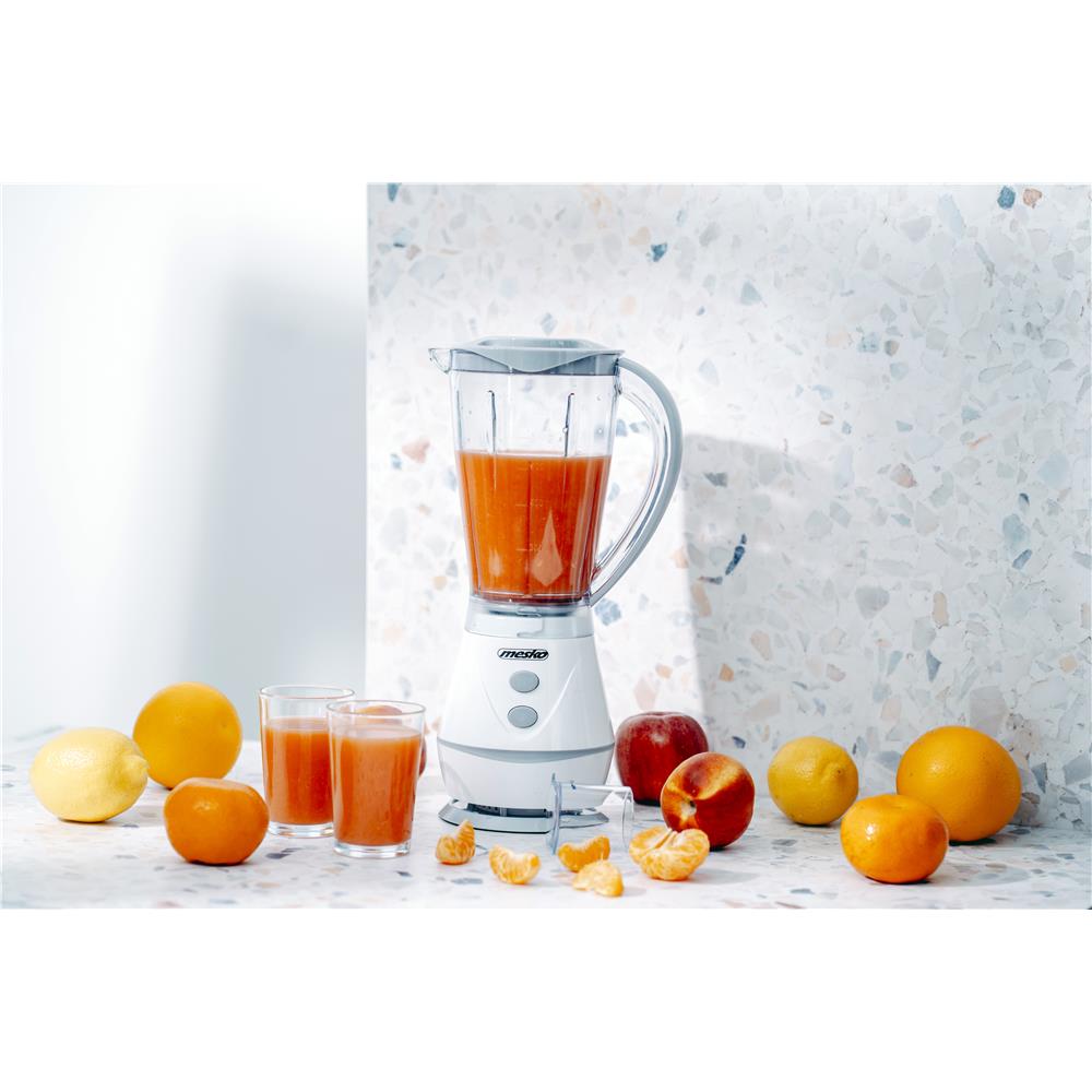 Mesko MS 4060G Standmixer 1 Liter 250 Watt Weiß Grau