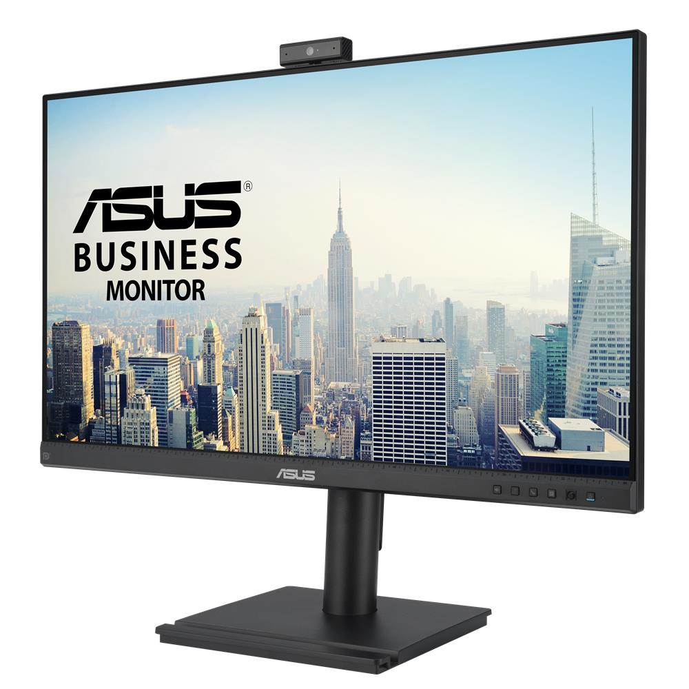 ASUS BE249QFK 24 Zoll Videokonferenzmonitor Full HD IPS 100Hz mit Webcam und Lautsprechern