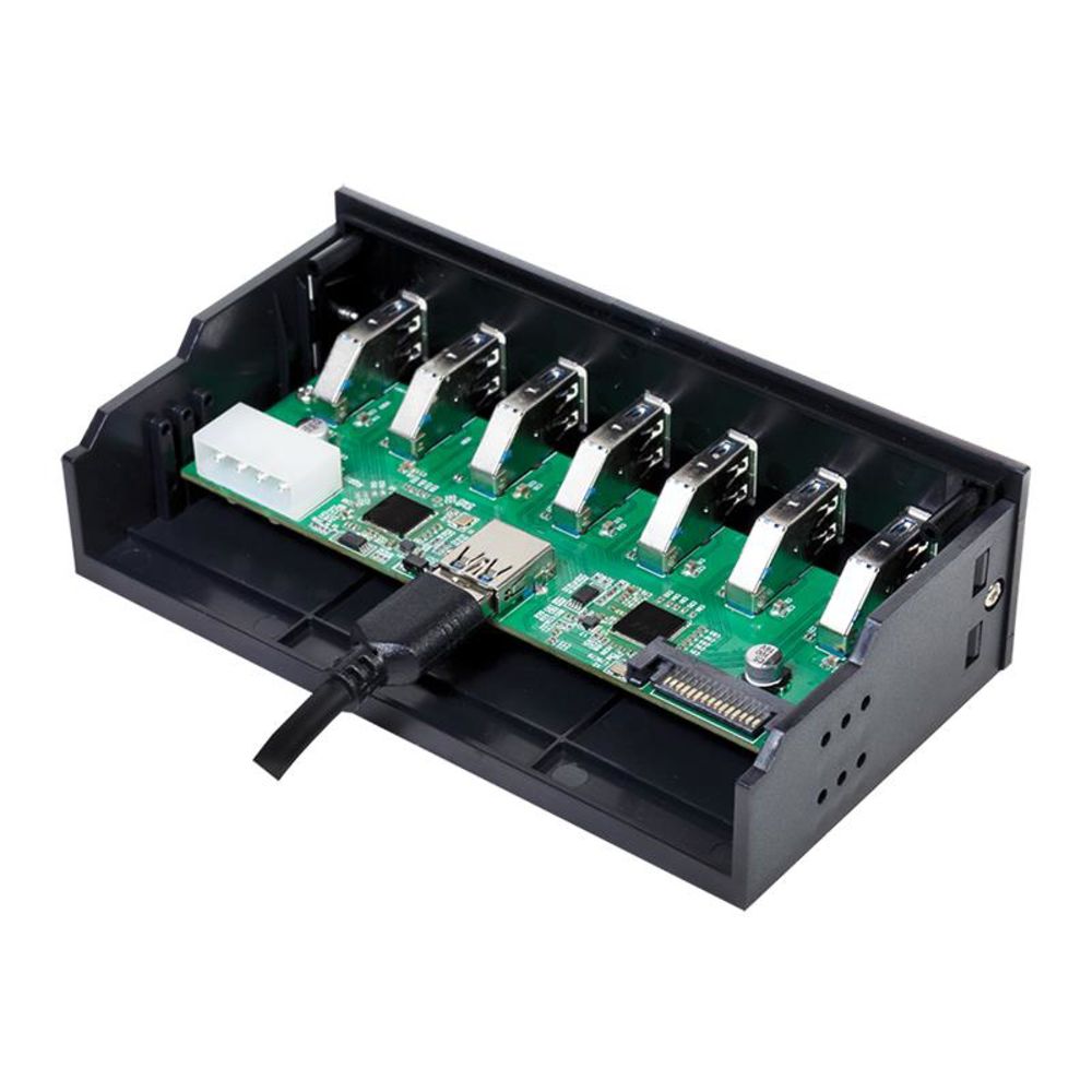 LogiLink USB 3.0 Hub 7 Port intern für 5,25 Zoll Schacht