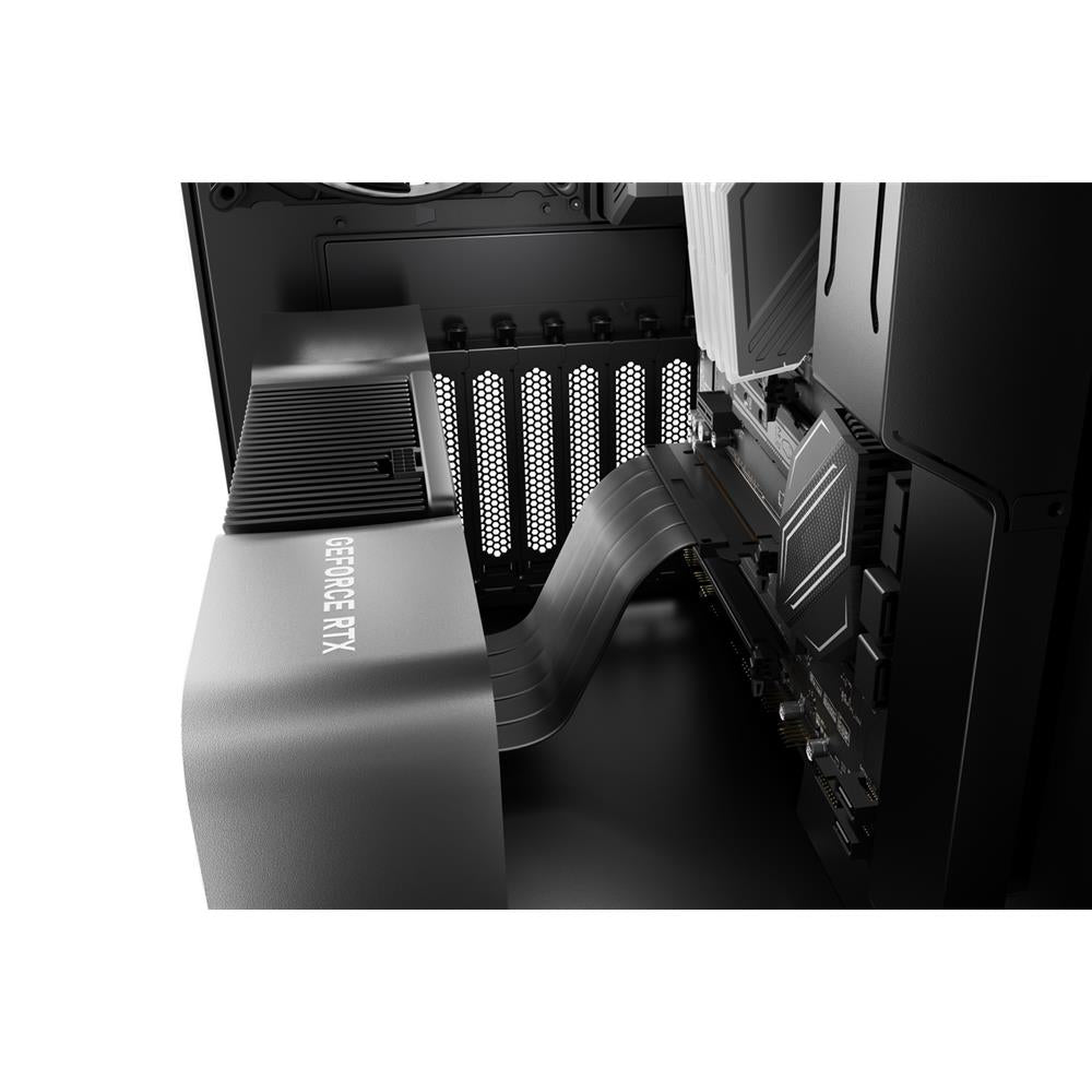 be quiet! Riser Cable Kabel für Einbau von Grafikkarten PCIe 4.0 für PC Gehäuse GPU Schwarz