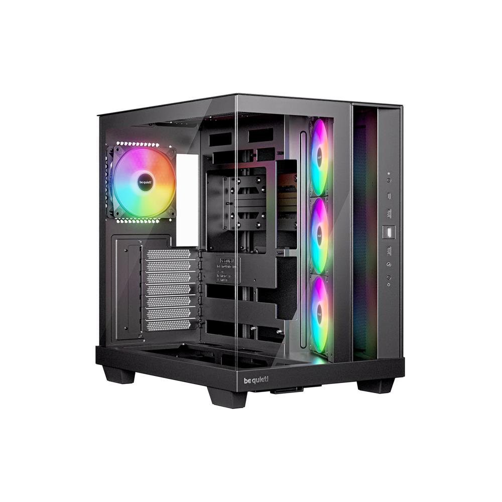 be quiet! Light Base 500 LX Black PC Gehäuse mit Glasfront und ARGB Lüftern