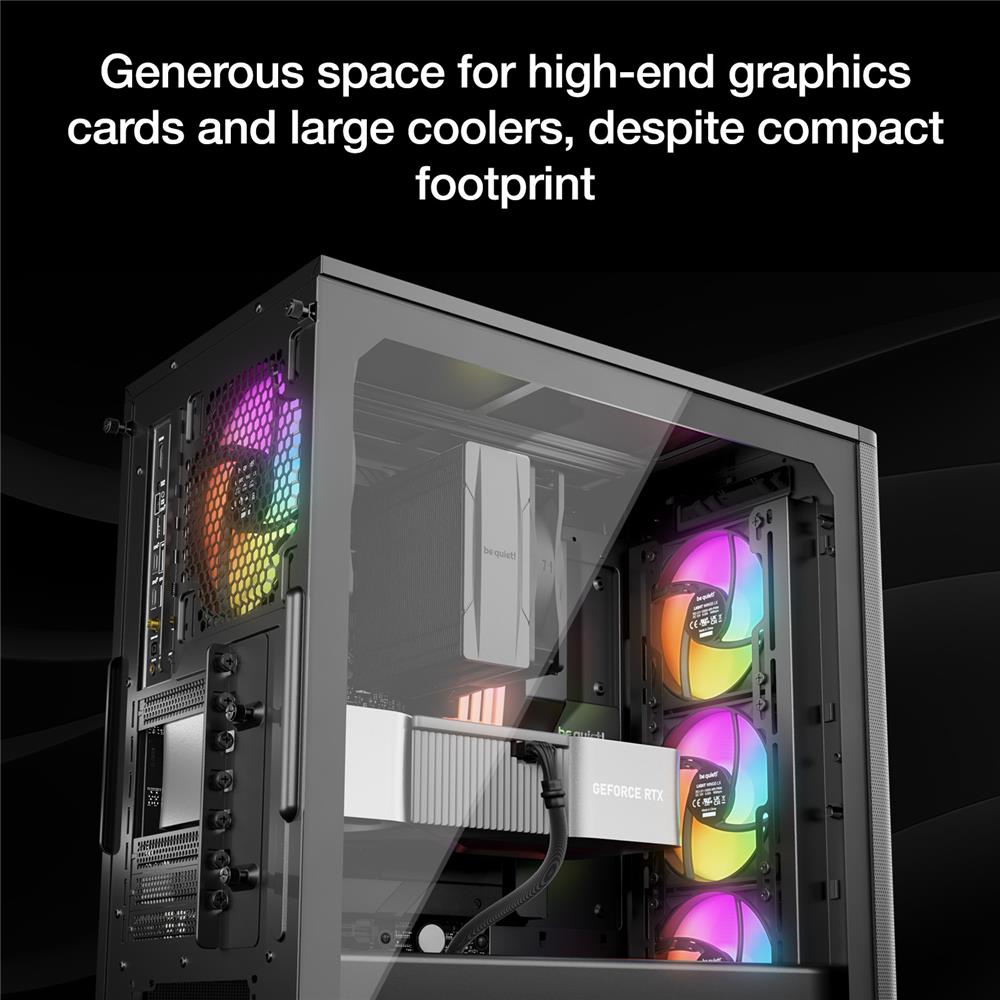 be quiet! Pure Base 501 LX Black PC Gehäuse mit ARGB Lüftern