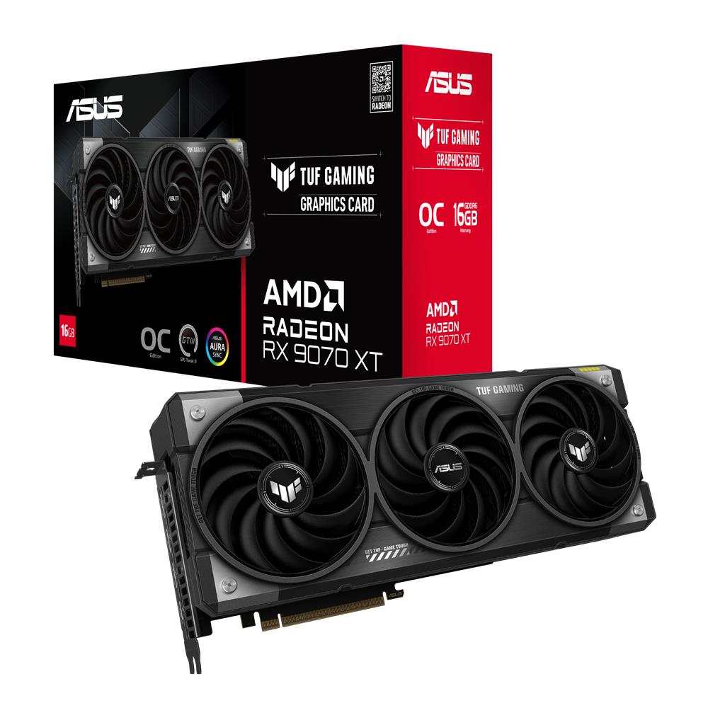 ASUS TUF Gaming Radeon RX 9070 XT OC 16GB GDDR6 Grafikkarte PCIe 5.0