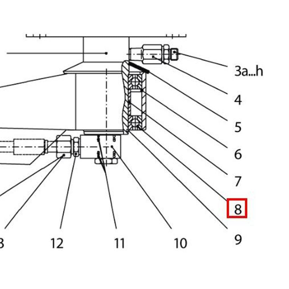 Nilfisk Original 37742 Wandausleger kpl..W2000 rf-pol RS rechts
