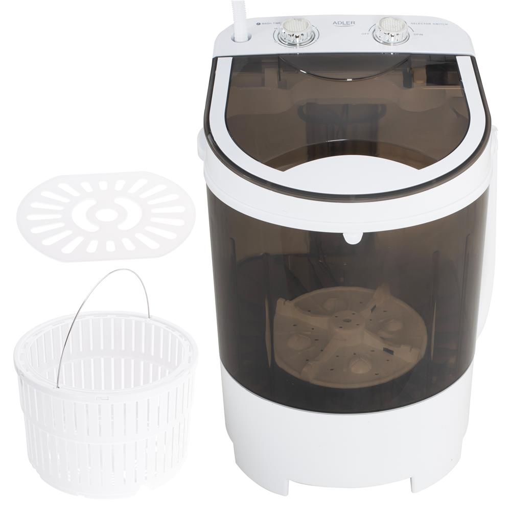 Adler AD 8056 Mini- Campingwaschmaschine mit Schleuder