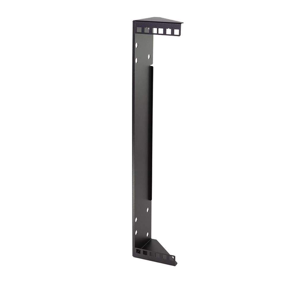 LogiLink 19" Rackhalterung – Untertisch- oder Wandmontage, 2HE, Schwarz