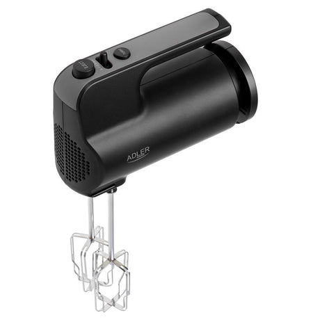Adler AD 4230 Handmixer 5 Geschwindigkeiten Turbo Mixer Knethaken schwarz