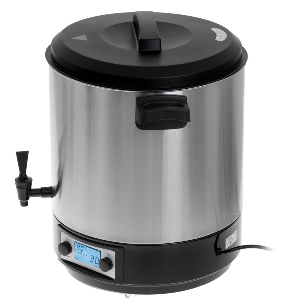 Adler AD 4496 Elektrischer Pasteurisierungstopf 28 L mit LCD Anzeige silber