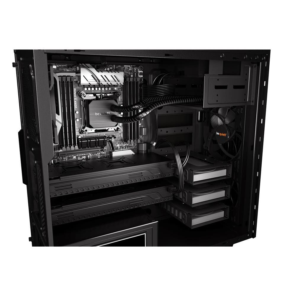 be quiet! Pure Base 600 Black Gehäuse schwarz gedämmt 2 vorinstallierte Pure Wings 2 Lüfter