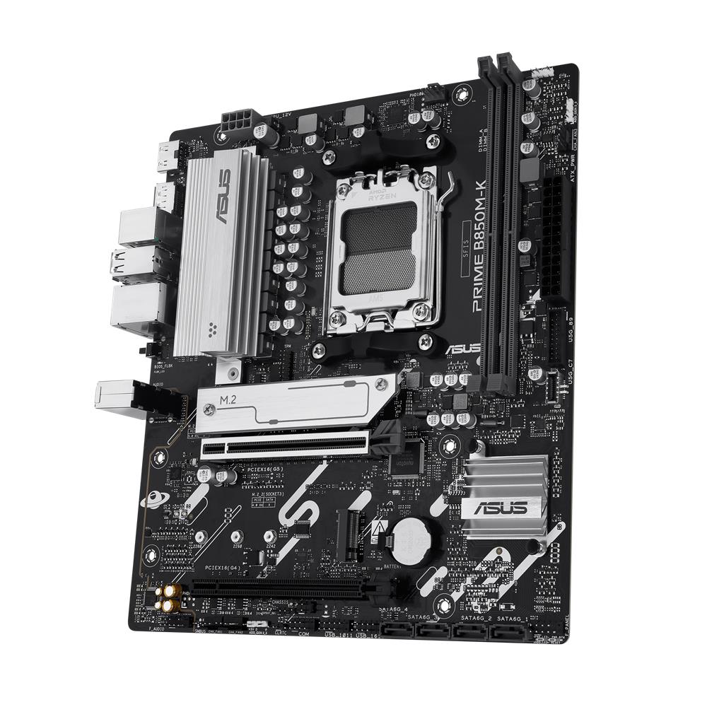 ASUS PRIME B850M-K Gaming Mainboard AM5 micro ATX DDR5 PCIe 5.0 Aura Sync