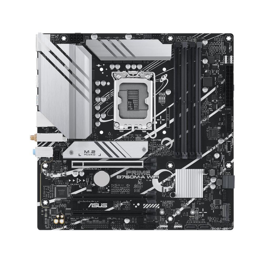 ASUS PRIME B760M-A WIFI Mainboard LGA 1700 mATX DDR5 PCIe 4.0 WiFi 6