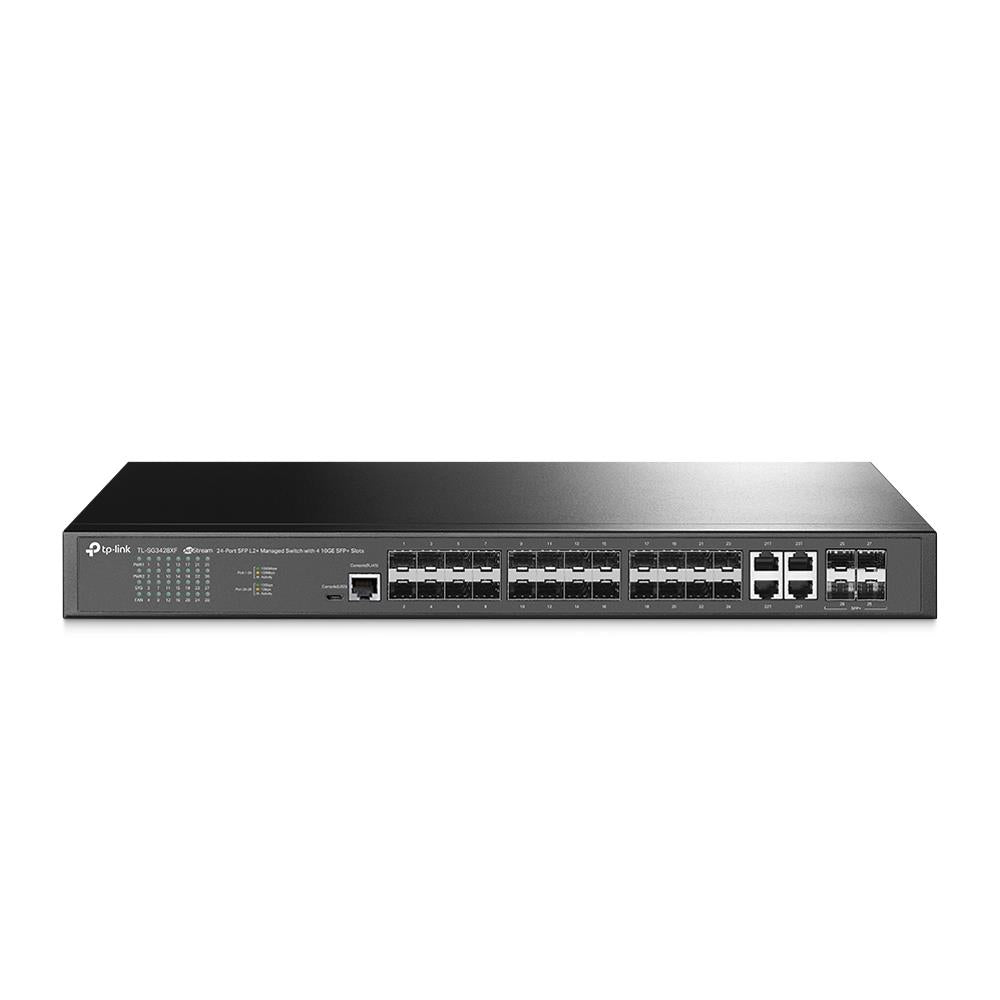 TP-Link TL-SG3428XF JetStream 24-Port SFP L2+ Managed Switch mit 4 10GE SFP+ Slots