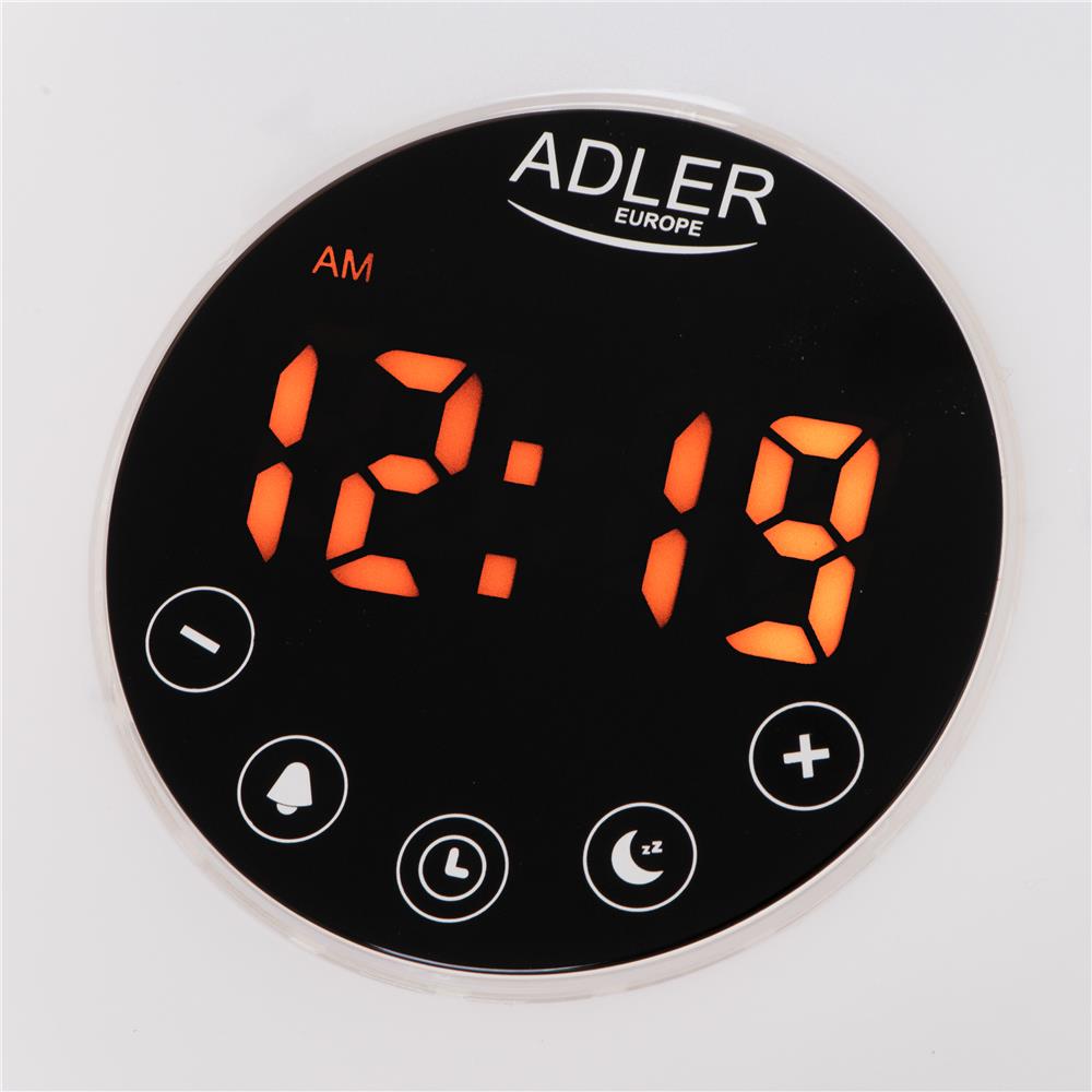 Adler AD 1916 Wake-Up Light Wecker mit Sonnenaufgangssimulation, Naturgeräuschen, FM-Radio und Farbbeleuchtung