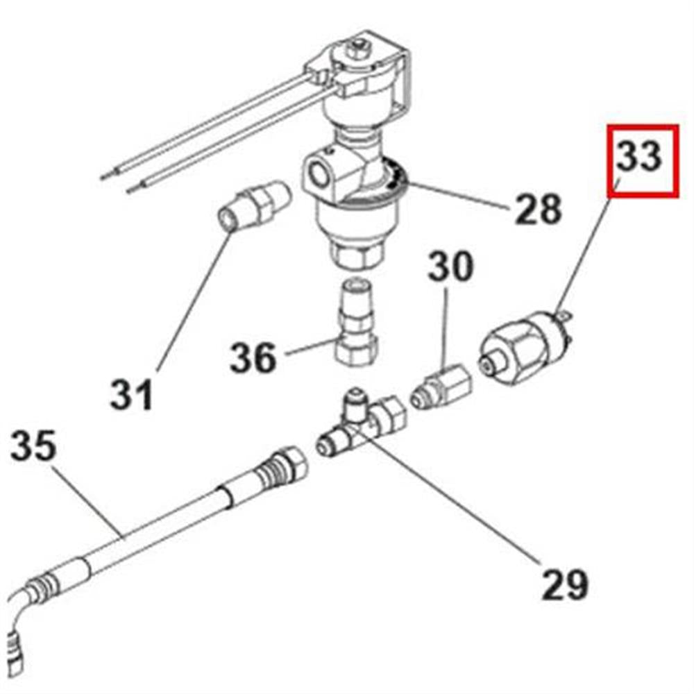 Nilfisk Original 33022290 Switch Pressure 1.1 Bar Sip Druckschalter