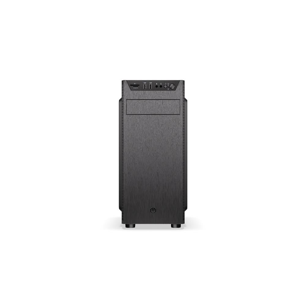 ENDORFY Armis 100 Solid, kleines ATX PC-Gehäuse, inkl. 1x 120mm PWM-Lüfter, 2x USB-A auf Frontplatte, Speicherkartenleser | EY2A015