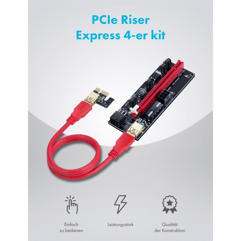 GRAUGEAR PCIe Riser Express Kit