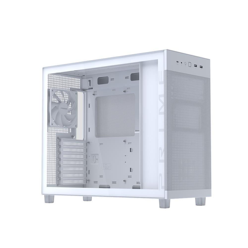 ASUS Prime AP303 TG ATX PC Gehäuse White mit 360 mm Radiator und USB 20Gbps