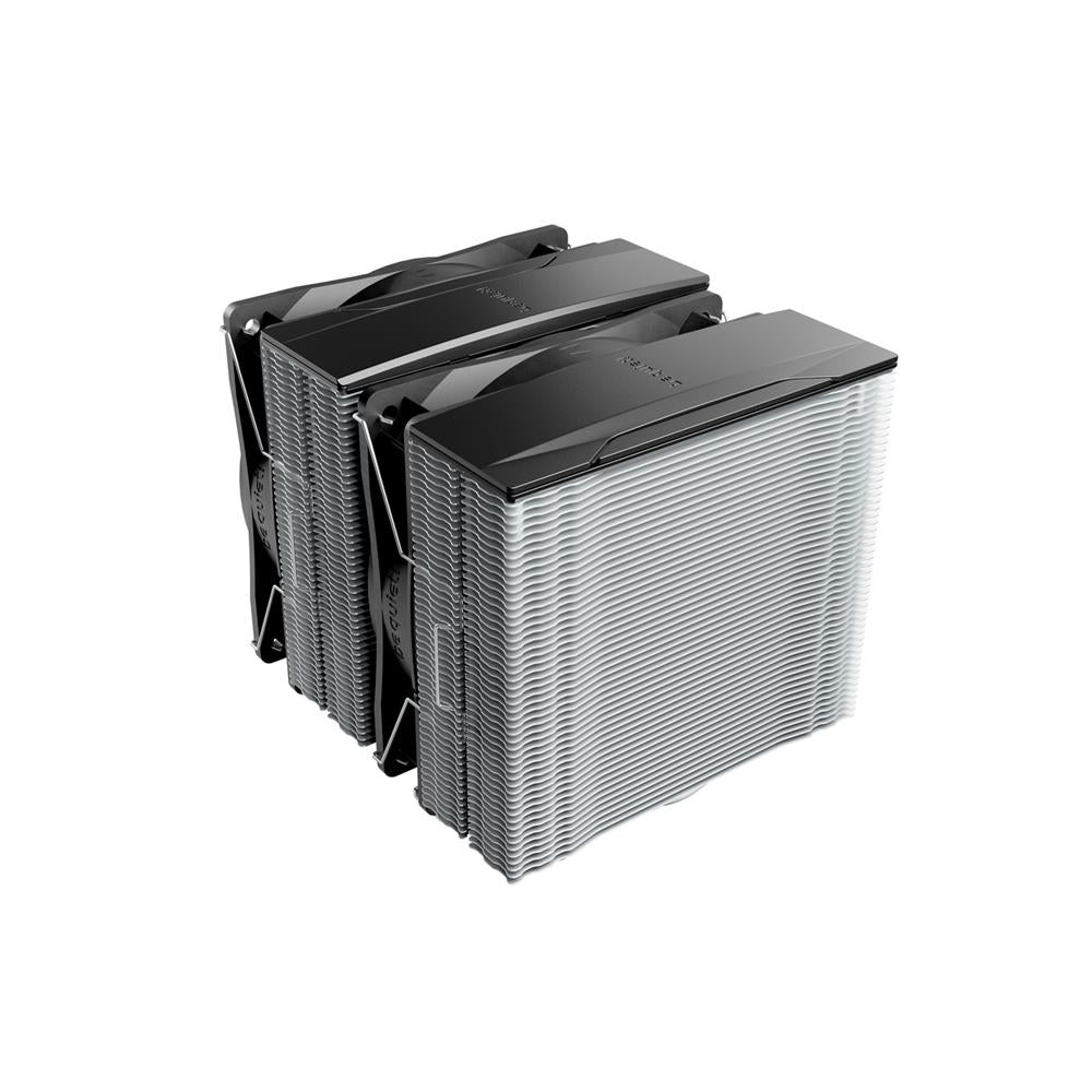 be quiet! Pure Rock Pro 3 Silver Luftkühler beeindruckend hohe Kühlleistung sechs 6mm Hochleistungs-Heatpipes