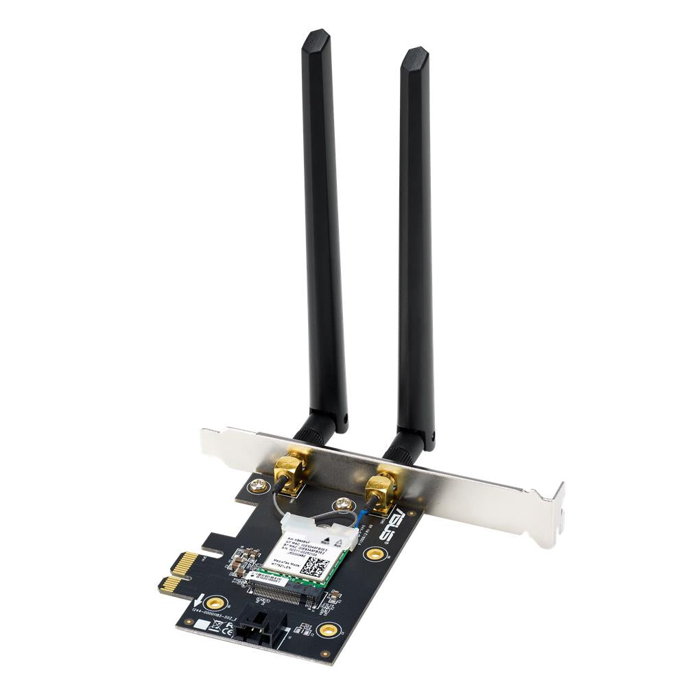 ASUS PCE‑BE6500 WiFi 7 PCI‑E Adapter mit 6 GHz, 4096‑QAM und Bluetooth 5.4