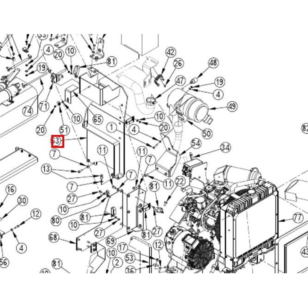 Nilfisk Original 56511118 Treibstofftank-Halterung Ersatzteil