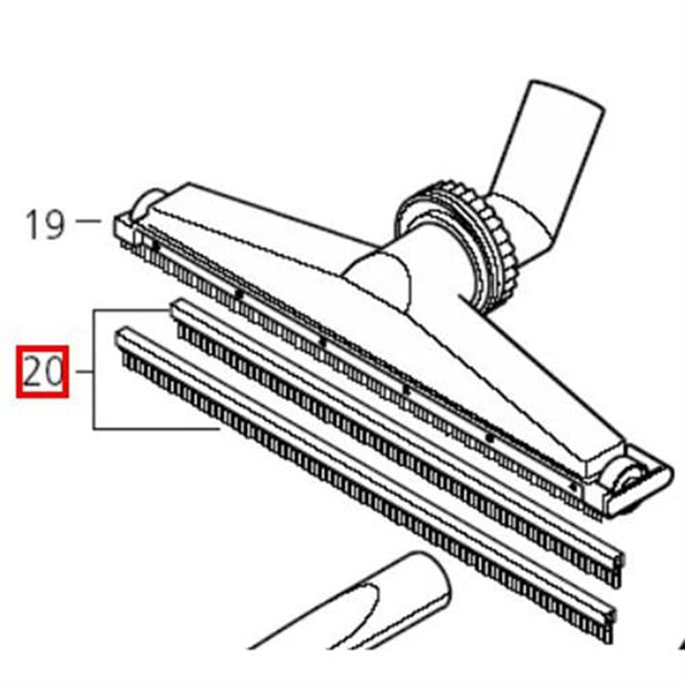 Nilfisk Original 6114 Sauglippen-Set Ersatzteil