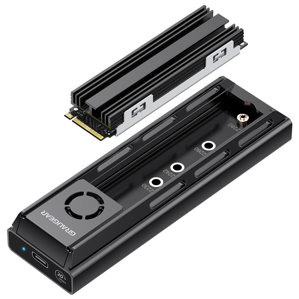 GRAUGEAR USB 3.2 Gen 2x2 Dockingstation für M.2 NVMe und NGFF SSD